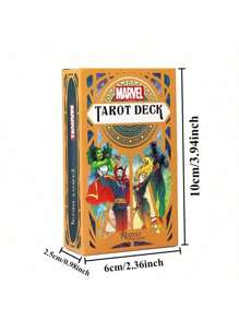 Marvel Official Marvel Tarot Card Deck For Beginners - 78 Character Art Cards For Fortune Telling & Collectibles - Premium Quality Novelty Gag Gift For Teens & Adults - Perfect For Party Games, Hobbies, And Superhero Fans.