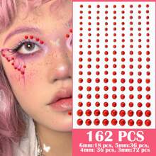 Self Adhesive Face Gems And Pearls For Makeup, Festival Jewels, Hair Gems, Rhinestone Stickers For Face, Eye, Makeup, Body
