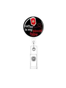 1pc Cute ID Badge Holder, Name Card Case, Retractable Key Chain Reel, Gift For Nurses And Doctors