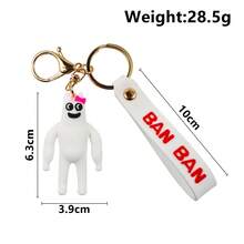 1pc Cartoon Banban Plush Keychain Pendant - Multicolor - View 21