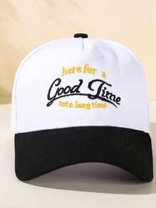 Gorra de béisbol de visera para hombre casual de verano con eslogan gráfico