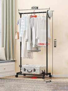 1pc Freestanding Clothes Drying Rack, Multi-Tier Garment & Hat Storage Holder (Please Confirm Product Size Before Purchase)