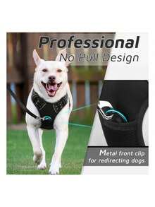 BVEOYPET 2pcs Reflective Dog Harness And 1.5 Meter Leash Breathable Pet Harness For Large And Small Medium Dogs And Cats Puppy Chest Vest Dog Walking Leash And Harness Set Accessories - Purple - View 6