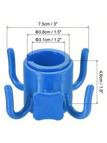 1 pezzo Gancio multifunzionale a 4 artigli per ombrellone da spiaggia, facile da trasportare, gancio in plastica per appendere e riporre l'ombrellone, accessorio essenziale per uscite, viaggi e picnic (con piccoli fori)