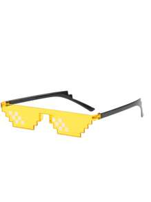 1/5/10pcs Pixel Art Glasses Party Gifts - PVC Mosaic Glasses For All Kinds Of Festive, Photo Props, Strange Gadgets, Non-Electric, Fun Aesthetic Accessories For Parties And Events