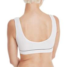 Women's Originals Seaml Rib Crop Bralette Wirel Scoop Pullover Bra ComfortFlex Fit - X-Large - View 4