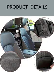 1PC/2pcs Black Car Seat Organizer Car Storage Bag With Multi-Pocket Car Seat Storage Bag Mesh Hanging Storage Bag Auto Seat Side Bag Organizer Phone Holder Drink Holder Phone Organizer Bag For Women Storage Organizer Travel Essentials Gift