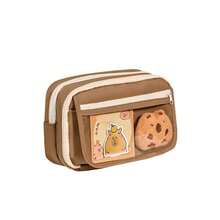 226pcs/Set Large Capacity Pencil Case, Cute Capybara Design, Transparent Stationery Pouch, High Cost-Effective Study Supplies, INS Style,Back To School,Bag