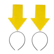 1pc/2pcs Red & Yellow Felt Arrow Decoration DIY Headband, Unisex Funny Party Hairband For Events, Birthday, Travel Headbands Hair Hoop Hair Accessories Head Accessories