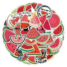 55Pcs Watermelon Stickers Vinyl Aesthetics Motivational Stickers Scrapbook, Journaling, Laptop, Bumper, Skateboard, Water Bottles, Computer, Phone, Cartoon, Hard Hat, Car Stickers
