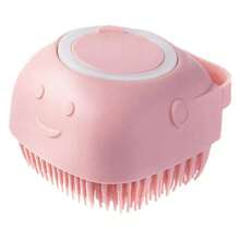 Silicone Bath Sponge With Massager Dispenser Brush Shampoo Soap - Multicolor - Ver 8