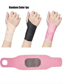 Verstellbare Handgelenkstütze mit Sehnenfixa-tionsriemen, dünner, atmungsaktiver Gelenksprotektoren, rutschfest, unisex, für Fitness, Badminton, Tennis, beidseitiger Klettverschluss, 360° Umgebungsdruck, hochelastisches Nylonmaterial, schweißabsorbie-rend und schnelltrocknend, nicht muffig, Sport-Reha-Schutzausrüstung, Sehnenscheidenentzündungsschutz, Handgelenkbandagen, Krafttraining Handgelenkstütze