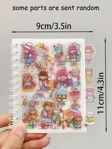 1张温馨日记贴纸，可自由裁剪，是剪贴簿的完美礼物（贴纸随机发送）