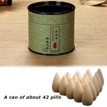 1 Can Of Approx. 42 Pieces, Natural Backflow Incense Cones - Assorted Fragrances, Suitable For Waterfall Incense Burner Holder, Can Be Used At Home, Meditation Room, Yoga Studio Etc. To Relieve Mood And Induce Relaxation, Portable.