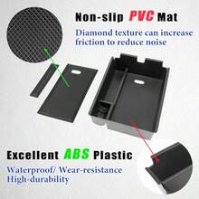 Center Console Organizer Compatible With Kia Sportage NQ5 Hybrid 20232025 Armrest Storage Box Middle Console Insert Tray Interior AccoriesHybrid Edition With Electronic Transmission ONLY - Black - View 5