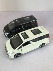 ESCBBXX 1pc Zinc Alloy Die-Cast Exterior Commercial Vehicle MPV Model Toy Car, 6.22inch Long X 2.87inch Wide X 2.32inch High, Realistic Model Toy Car With Openable Doors/Trunk, Lights, Sound Effects, Rolling Tires, Detailed Interior, Suitable For Children Boys Birthday Festival Gift Toy Car Collection