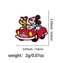 Disney 1pc Disney Mickey, Minnie, Donald Duck, Daisy Duck Fabric Applique Patch, DIY Decorative Accessories For Bags, Clothes Summer, School