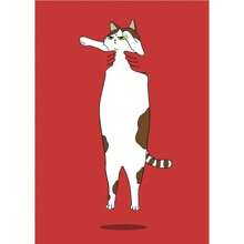 1pc Funny Black Cat Poster Print Canvas Painting Minimalist Nordic Animal Wall Art Picture For Living Room Home Decoration Optional Frame