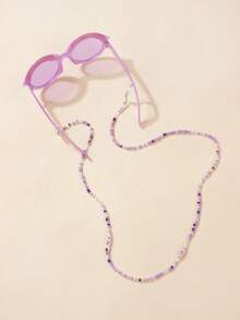 1PC/5PCS Bohemian Kids Eyewear Chain | Adjustable Multi-Functional Mask Lanyard & Bracelet (Vibrant Colors) | Stylish Children's Accessories For Girls,Children Glasses Anti Slip Rope,Glasses Strap, Prevents Glasses From Falling Off