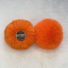 1 pieza Pasador de ropa con imitación de cola de conejo, modelo de bola de pelo esponjoso, accesorio decorativo de conejo de peluche lindo - Multicolor - Ver 18