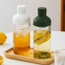 1个装 500毫升 时尚玻璃水瓶 带茶壶 耐寒饮水瓶 - 彩色 - 查看 1