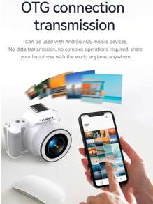 High Quality Camera Fashionable Continuous Shooting Long Endurance Photography OTG Transmission 48 MP Digital Camera With 128 GB Card