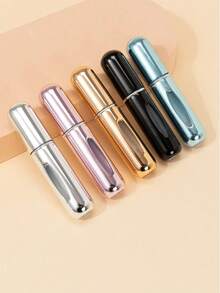 1 Pc 5ml Refillable Perfume Atomizer Bottle, Stylish Appearance, Multiple Color Options, Metal Material, Individually Packaged, Portable Travel Perfume Sprayer With Pump, Suitable As Travel Essential Fragrance Storage Container, Outdoor Fall Decor Anti-Sweat & Odor Mini Tool Back To School - Multicolor - View 10