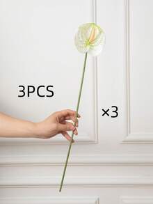 1件/3件/5件套装，高品质红棕榈（绿色），柔软PVC材质，造型灵活易于收纳，适用于家居装饰、办公室装饰、派对装饰、桌面装饰、花瓶装饰、DIY插花等。 - 青色 - 查看 10