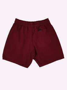 Men Shorts - Burgundy - View 2