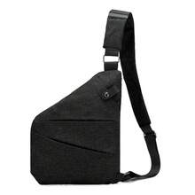 Unisex Solid Color Oxford Cloth Chest Bag, Business Leisure Sports Style, Non-Waterproof Zipper Messenger Shoulder Bag, Suitable For Men And Women To Travel And Leisure Use Small Bag For Men Body Bag For Men Gun Holster - Multicolor - View 7