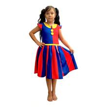 vestido-disfraz para niña para todo tipo de ocasión para que tu pequeña luzca hermosa. - azul rojo amarillo - Ver 1