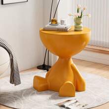 Tavolino laterale per divano a forma di orsetto nordico con movimento, tavolino rotondo piccolo moderno e semplice per decorazione domestica e camera da letto, comodino semplice e di con ripiano di archiviazione per la decorazione della casa