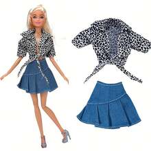 11.5 英寸娃娃衣服、裙子衬衫牛仔裤、30 厘米娃娃职业服装（不含娃娃）