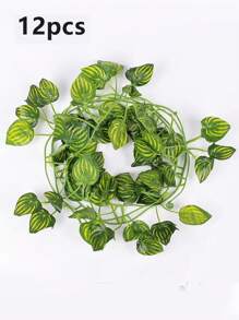 1/5/12pcs Beebel Ivy Garland 85Ft Strands Artificial Fake Ivy Leaves Greenery Leaves Hanging Vines Plant Leaves Garland Home Garden Poison Ivy Costume,Rose, Decorative Rose, Decorative Style, Garden Decor,Outdoor Plant,Gardening,Fake Flowers