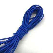 1 Stück 4,6 Meter 2 mm weiches rundes elastisches Band, elastisches Gummiband, Taillengurt, dehnbares Seil für Maskenherstellung