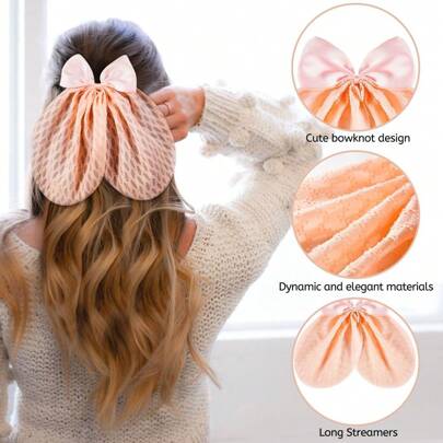 Women Bow Mesh Hair Clip Back Head Hairpin Girls Elegant Temperament Ponytail Spring Clip Barrette Fashion Hair Accessories For Women, Hair Tools, Beauty Accessories, Curly Hair Accessories For Women, Fall, Travel, Hair Tools Women, Hair Stuff, Fall, Hair Accessories, Travel, Women, Hair Tools, Hair Stuff, Stuff, Beauty Accessories,Gifts,Travel,Gifts For Women,Hair Stuff,Stocking Stuffers