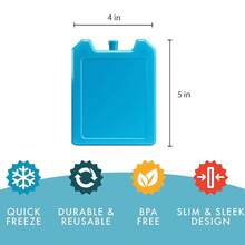 5pcs Compact Reusable Ice Packs - Long-Lasting Freezer Cold Packs For Lunch Boxes, Coolers, Picnics & Outdoor Adventures - Perfect For Keeping Food Fresh - 彩色 - 查看 2