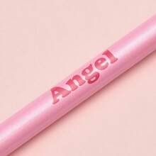 Miniso Stitch Series Angel Metal Decorated Ballpoint Pen, 1.0mm Black Ink, Metal Decor Head Rotation, Suitable For Daily Use Or As A Gift (1 PC) Back To School - Pink - View 4