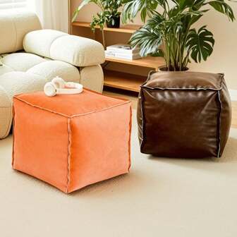 1 pièce Sac de rangement , peut ranger les vêtements saisonniers, les ensembles de literie ou les jouets en peluche, peut être utilisé comme un tabouret de rangement ou un repose-pieds, convient pour la garde-robe, le salon, la chambre à coucher