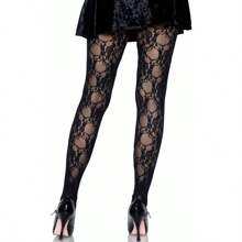 Medias vintage de encaje y rejilla para mujer de Leg Avenue