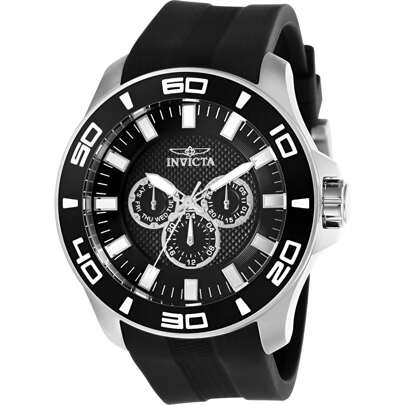Invicta Invicta 28000 Men's Pro Diver Black Dial Silicone Strap Watch