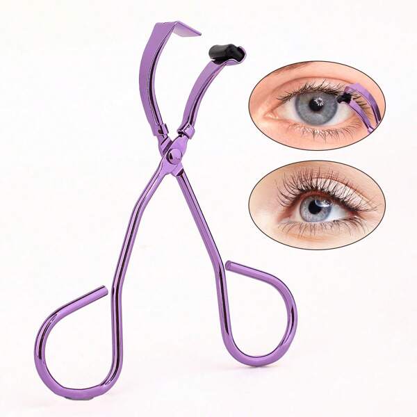 1pc Lightweight & Convenient Eyelash Curler Tool, Violet Color, Gently Curls & Defines Lash Details Without Damaging Natural Lashes, Suitable For Daily Makeup Eyelash Curling