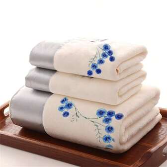 3pcs/Set Lace Towel Set, Extra Large Adult Size, Super Soft Absorbent Beach Towel & 2 Face Towels Back To School Shower Towels For Beaty Salon, Hotel Sports,Home Essentials, Towel, Skin Care Bath Towel Sheet