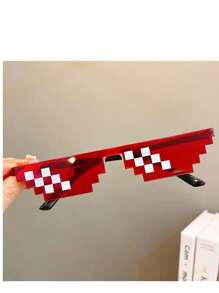 1/5/10pcs Pixel Art Glasses Party Gifts - PVC Mosaic Glasses For All Kinds Of Festive, Photo Props, Strange Gadgets, Non-Electric, Fun Aesthetic Accessories For Parties And Events