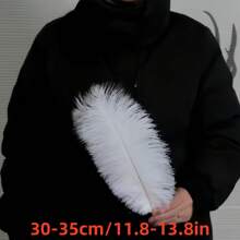 3pcs 30-35cm Vintage Style Artificial Feathers, Multi-Color Options, Faux Fur Decorative Feathers For Home, Wedding And Photo Shooting,Fall Decor,Autumn