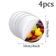 4 opakowania akrylowych okrągłych luster, samoprzylepne naklejki lustrzane z nieszklanej okrągłej płyty lustrzanej, łatwe do oderwania, zdejmowane dekoracje do salonów, sypialni i biur, wodoodporne i odporne na korozję, do dekoracji ściennych w domu lub jako centralny element stołu weselnego, spersonalizowane naklejki, lustro ścienne, dekoracja ścienna, wystrój pokoju, lustro ścienne, lustro do pokoju, wystrój domu, wystrój łazienki, wystrój salonu
