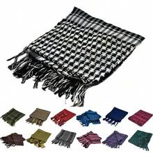 1pc Men's Tactical Desert Military Scarf, Arab Keffiyeh Scarf With Tassel Fringe - Tactical Scarf - View 5