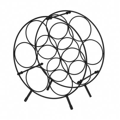 Well Home Portabottiglie rotondo in metallo per 7 bottiglie: organizer robusto ed elegante per piccoli spazi o bar. Spedizione gratuita entro 24/72 ore.