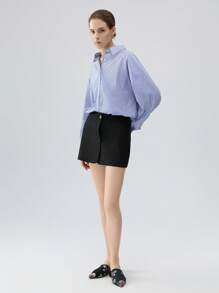 Zuecos de punta fina con bordado para mujer, de tacón plano, para primavera y verano
