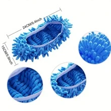 Slouchy Floor Cleaning Mop Slippers - Detachable And Washable Slouchy Mop Slipper Heads, Reusable Floor Cleaning Shoe Covers, Suitable For Bathroom, Home And School Cleaning Supplies